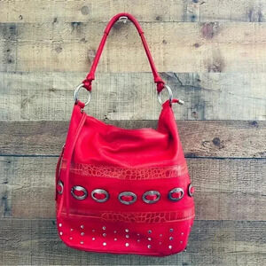 Puntotres Genuine Leather Made In Spain Large Hobo/Shoulder Bag